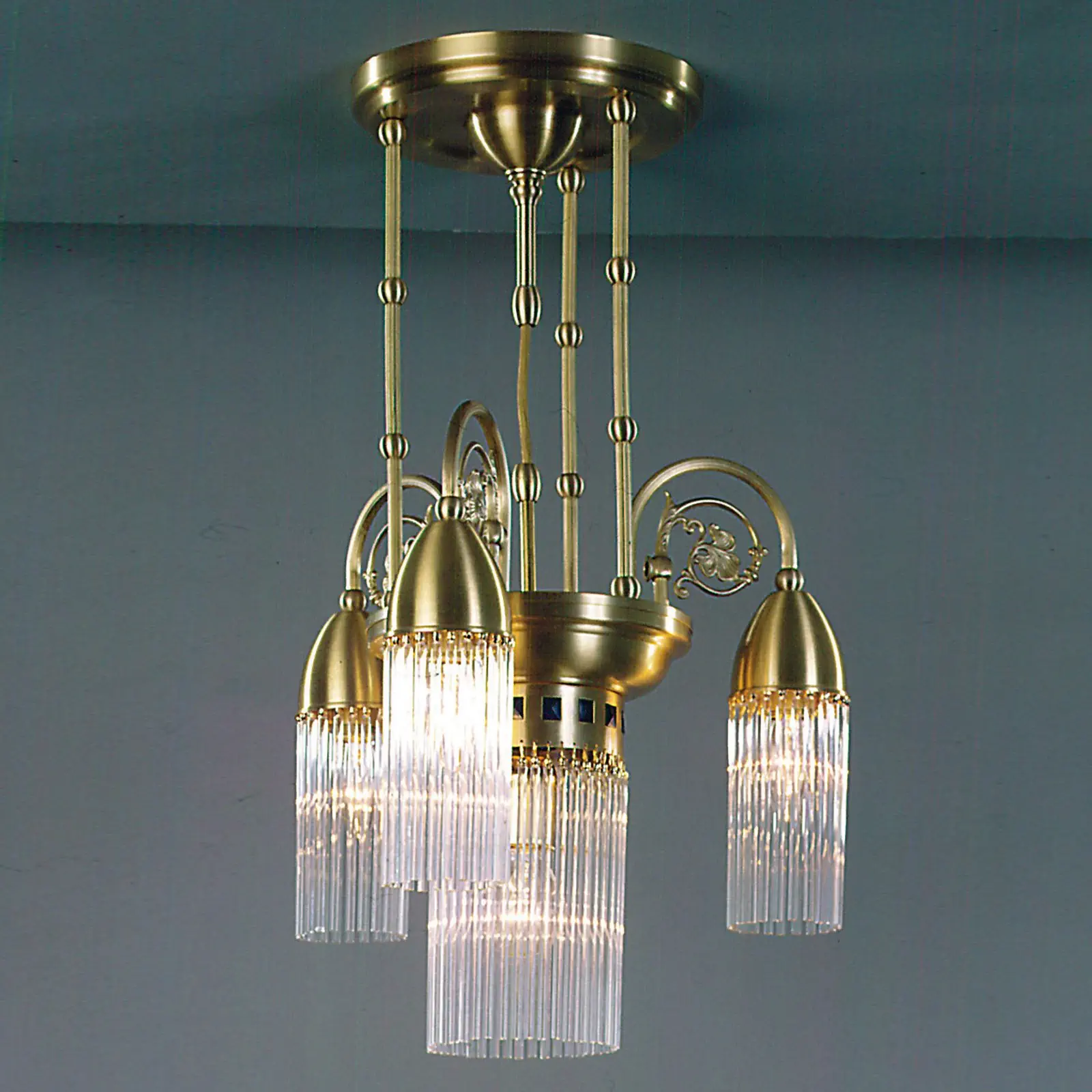 Luster STÄBCHENSERIE, 4 izvora svetla, bronza