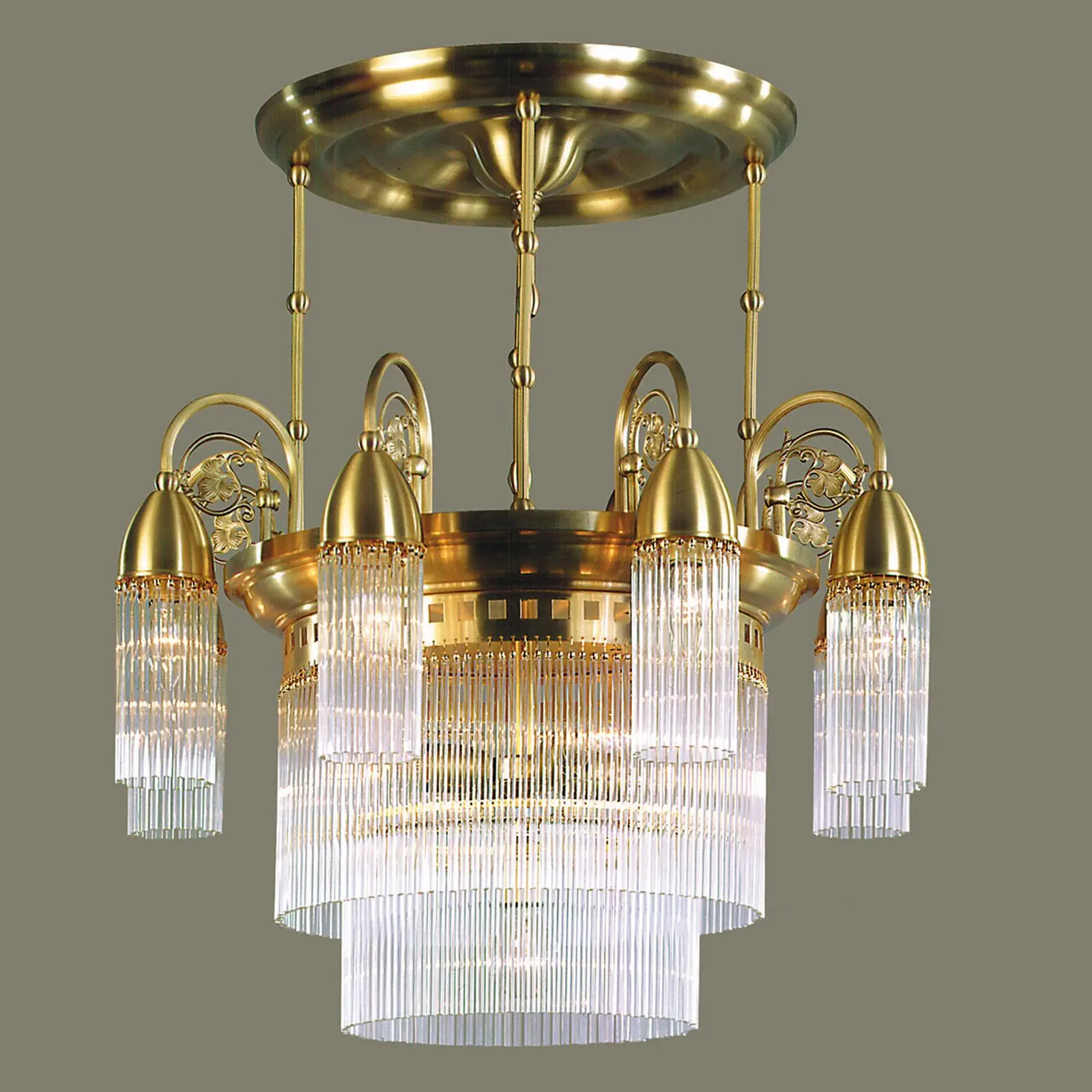 Luster STÄBCHENSERIE, 9 izvora svetla, bronza