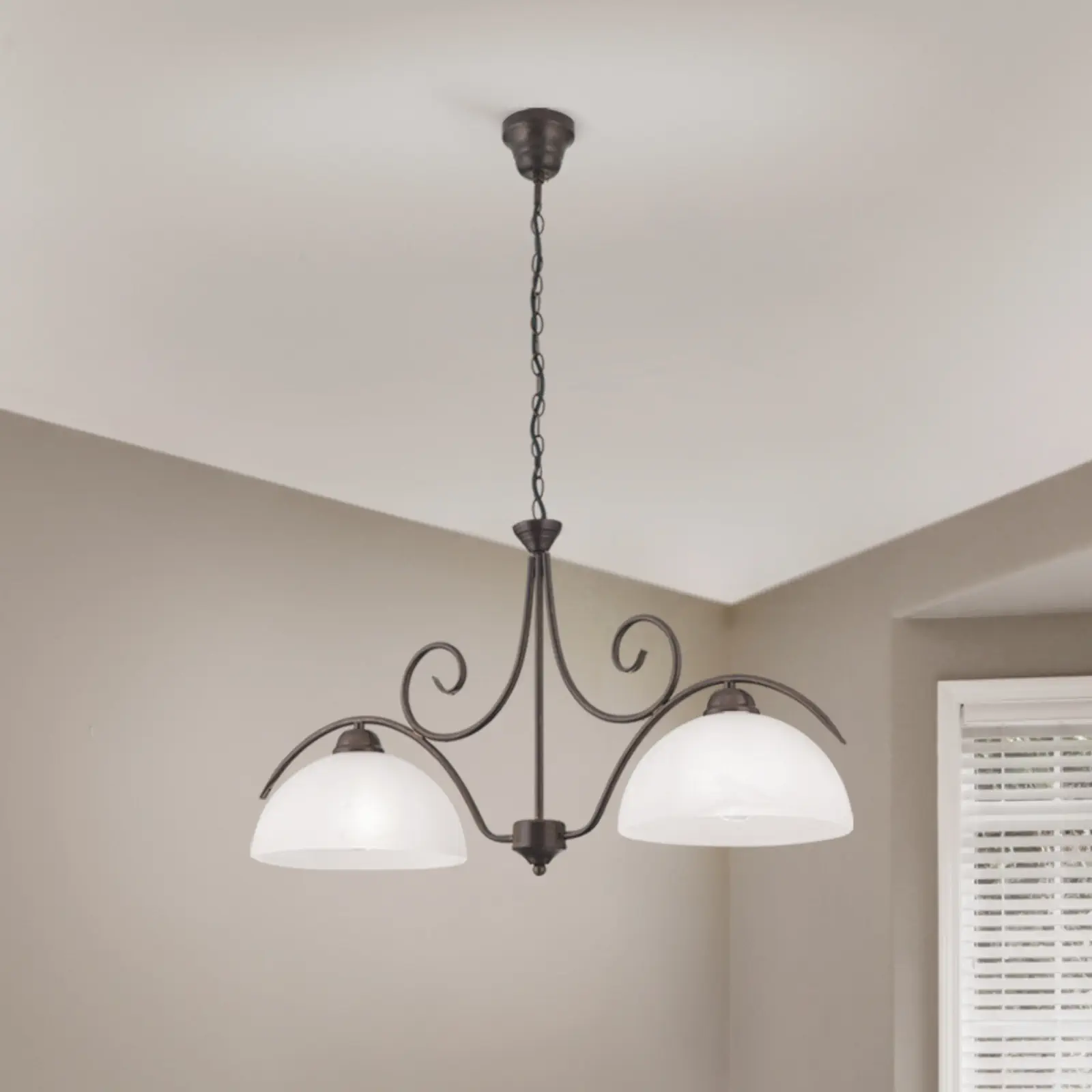 Luster RULA, 2 izvora svetla, antik