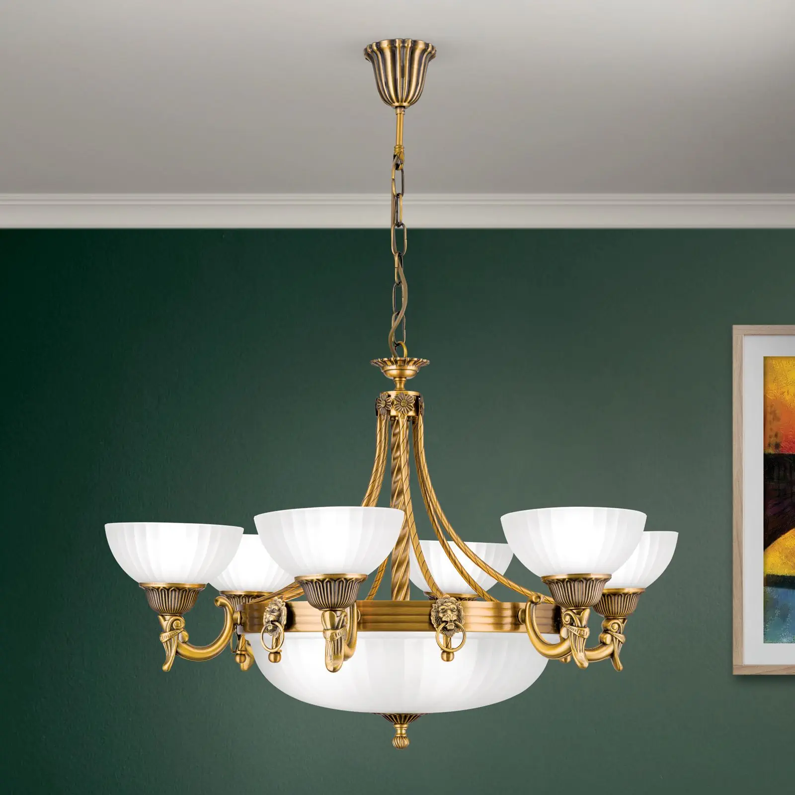 Luster ROCCA, 9 izvora svetla, bronza