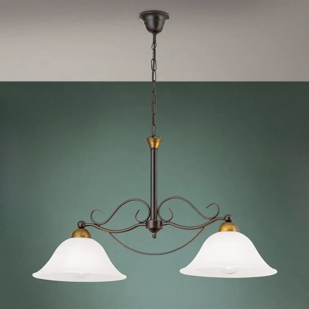 Luster LUDO, 2 izvora svetla, antik