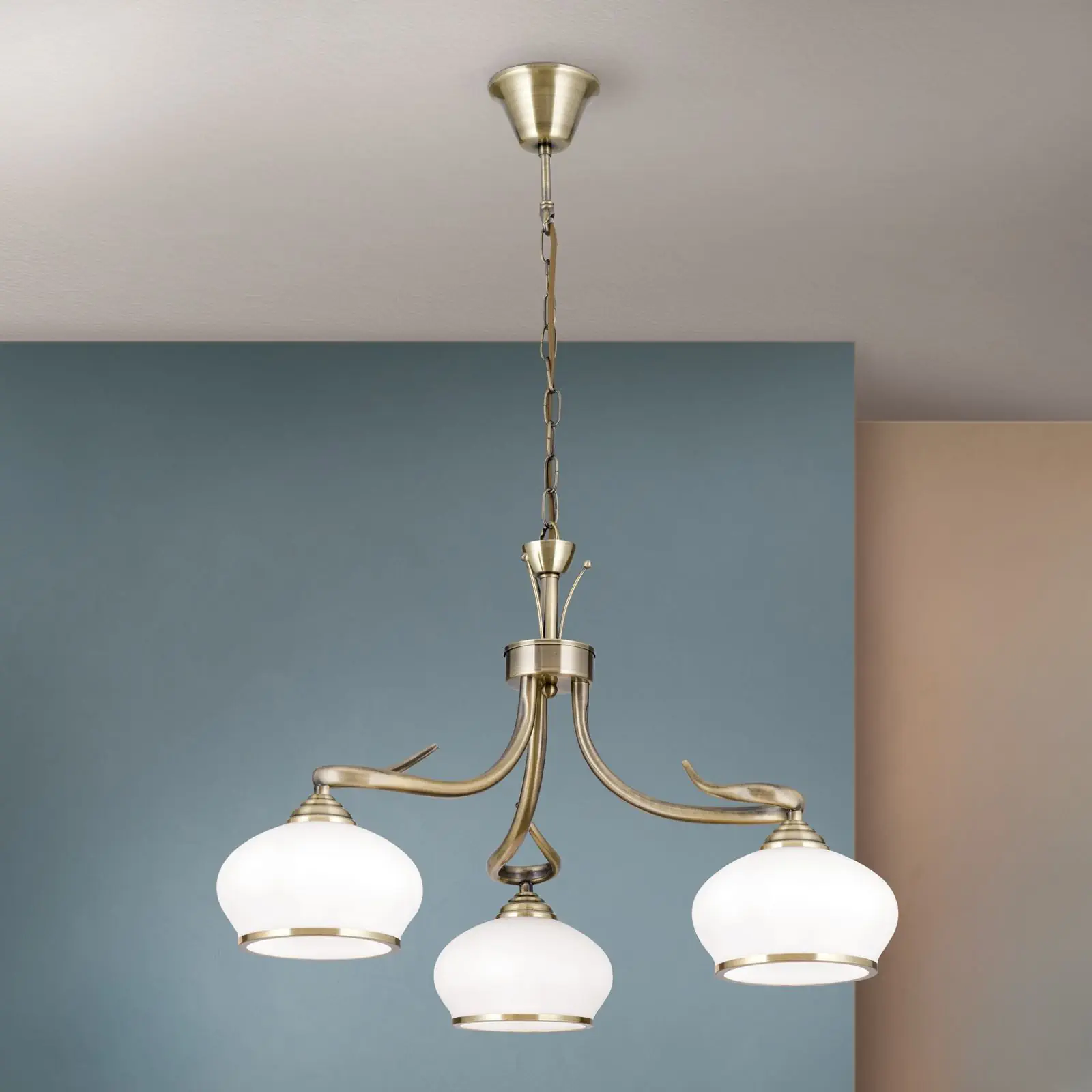 Luster VEGO, 3 izvora svetla, patina