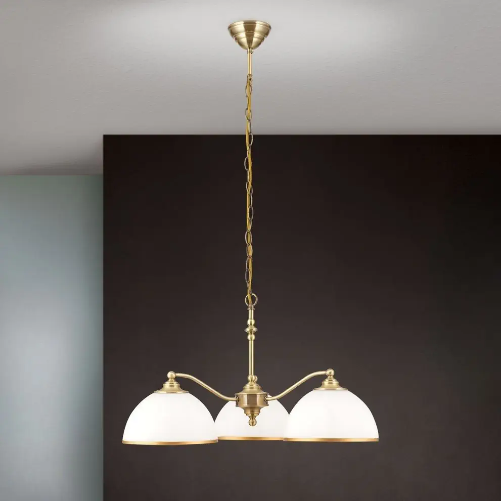 Viseća lampa OLD LAMP, 3 izvora svetla, patina