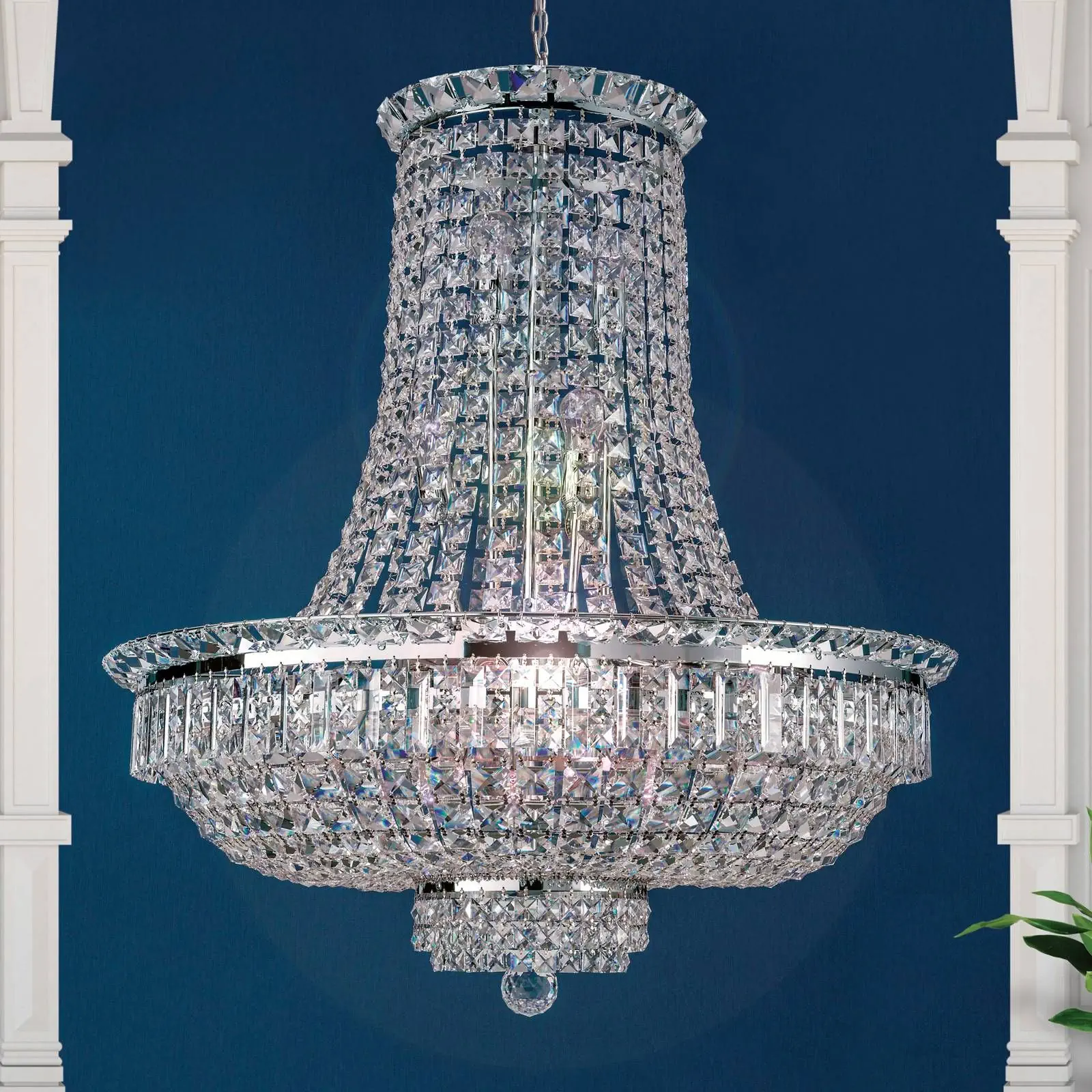 Luster AMBASSADOR, 21 izvor svetla, hrom