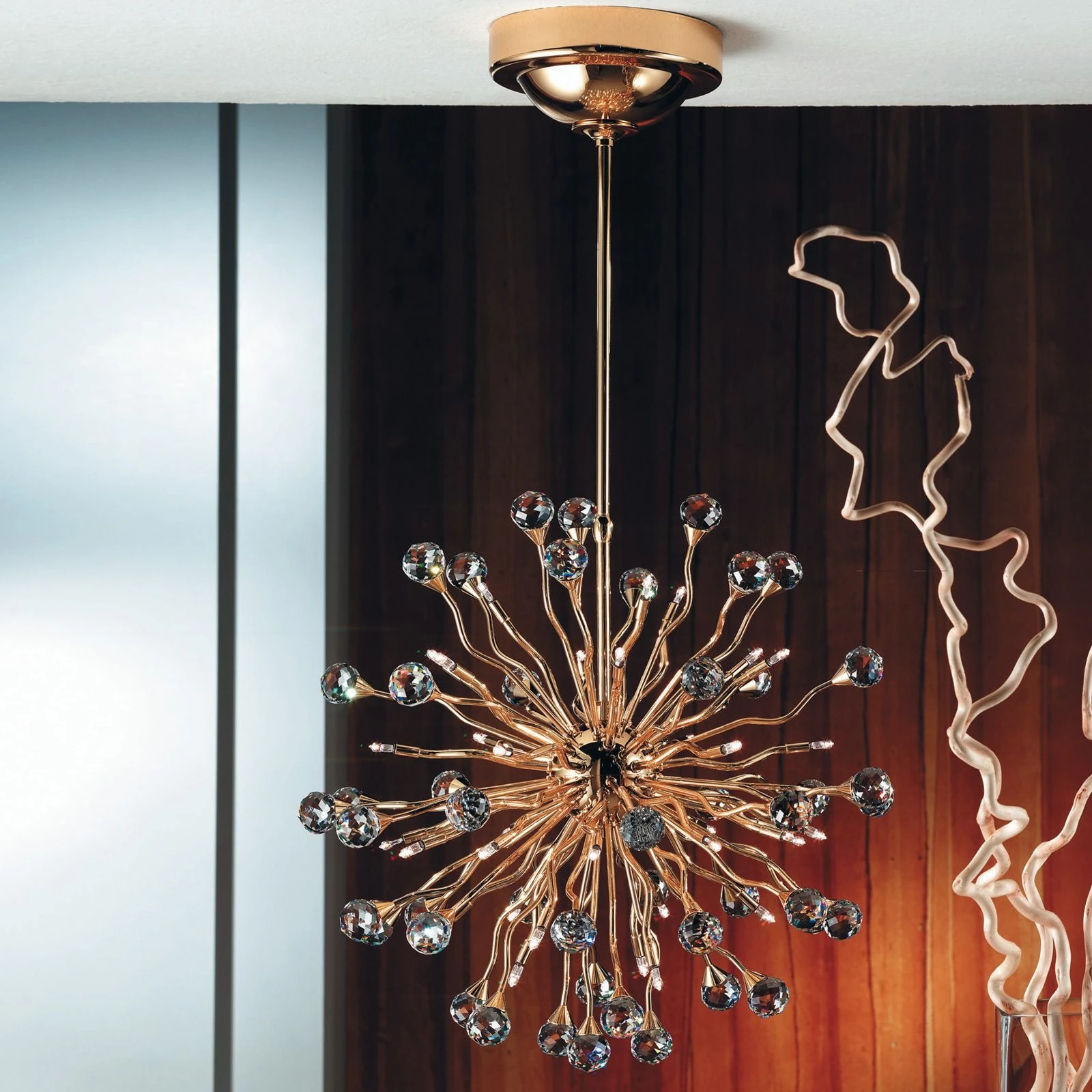 Luster GALAXY, 36 izvora svetla, 24-karatno pozlaćeno