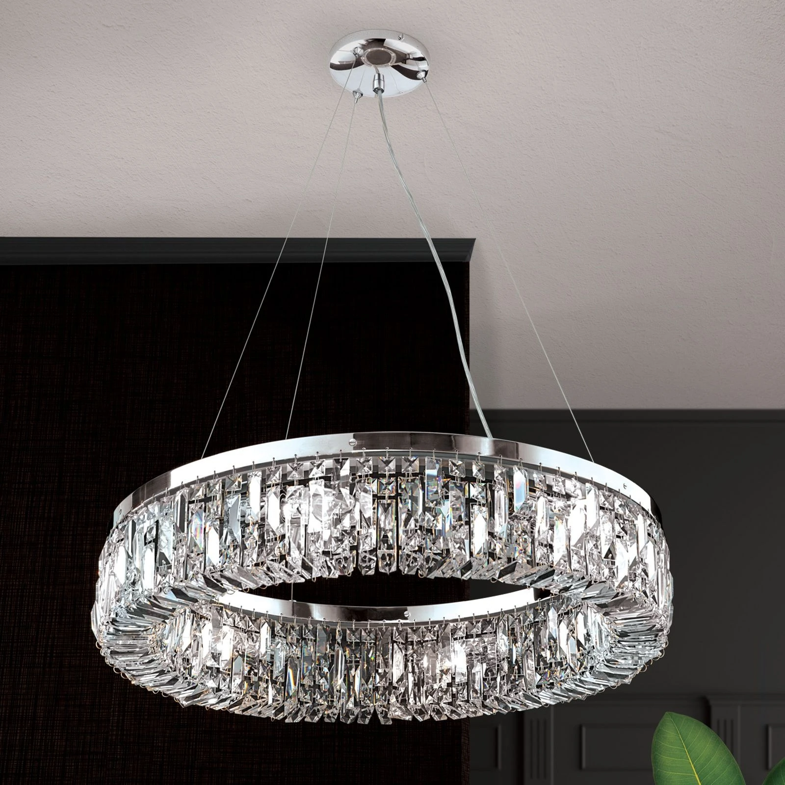 Luster RING, 6 izvora svetla, hrom