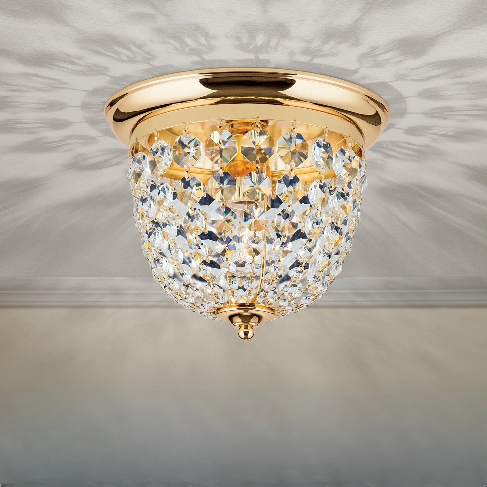 Plafonska lampa PLAFOND, Ø 26 cm, zlato