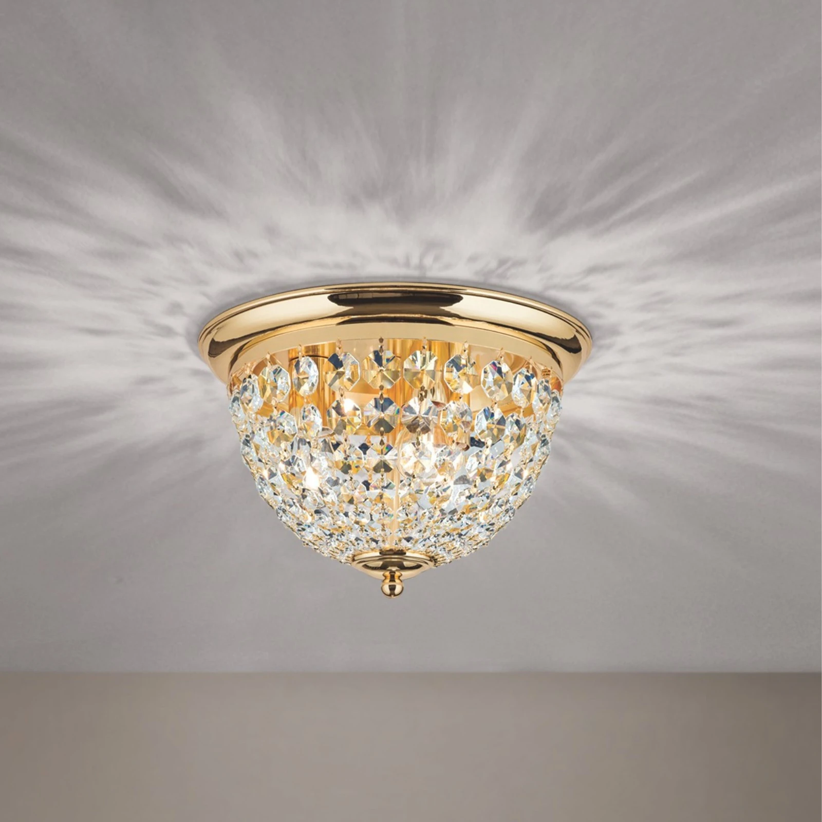 Plafonska lampa PLAFOND, Ø 35 cm, zlato