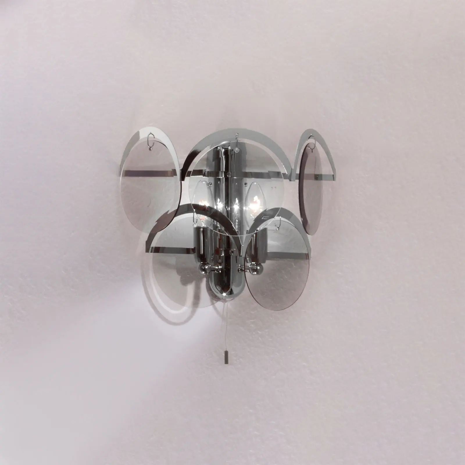 Zidna lampa RAUCHGLAS, 2-izvora, hrom