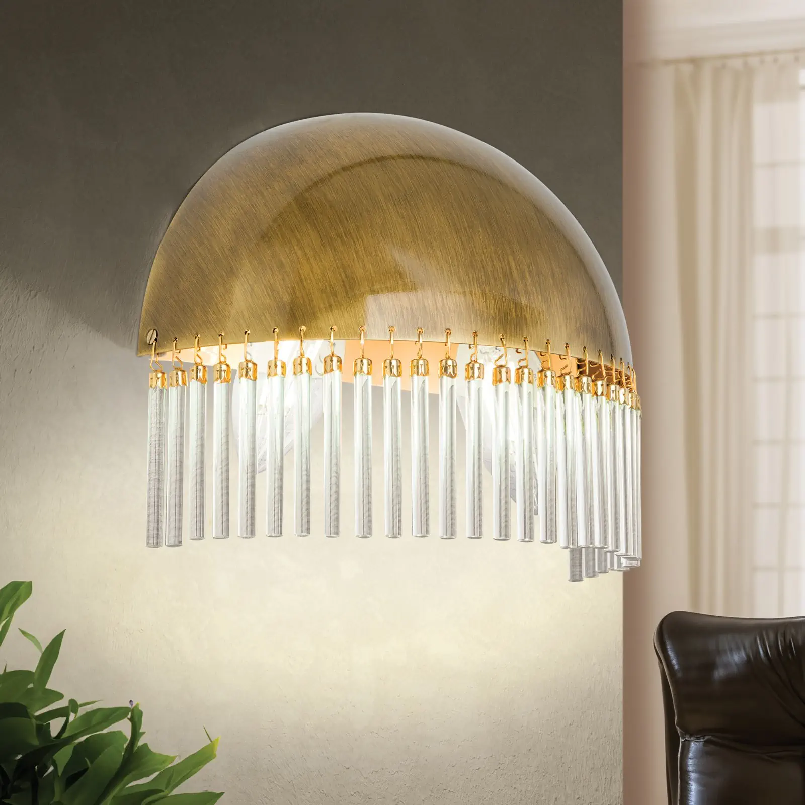 Zidna lampa STÄBCHENSERIE sa dva izvora svetla, patina, 20 cm