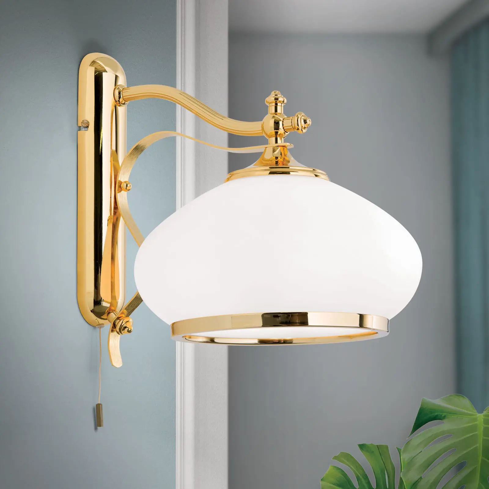 Zidna lampa EMPIRE, sa jednim izvorom svetla, pozlaćeno