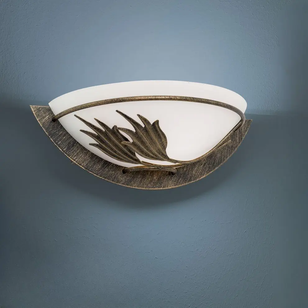 Zidna lampa FLEUR, sa jednim izvorom svetla, antik