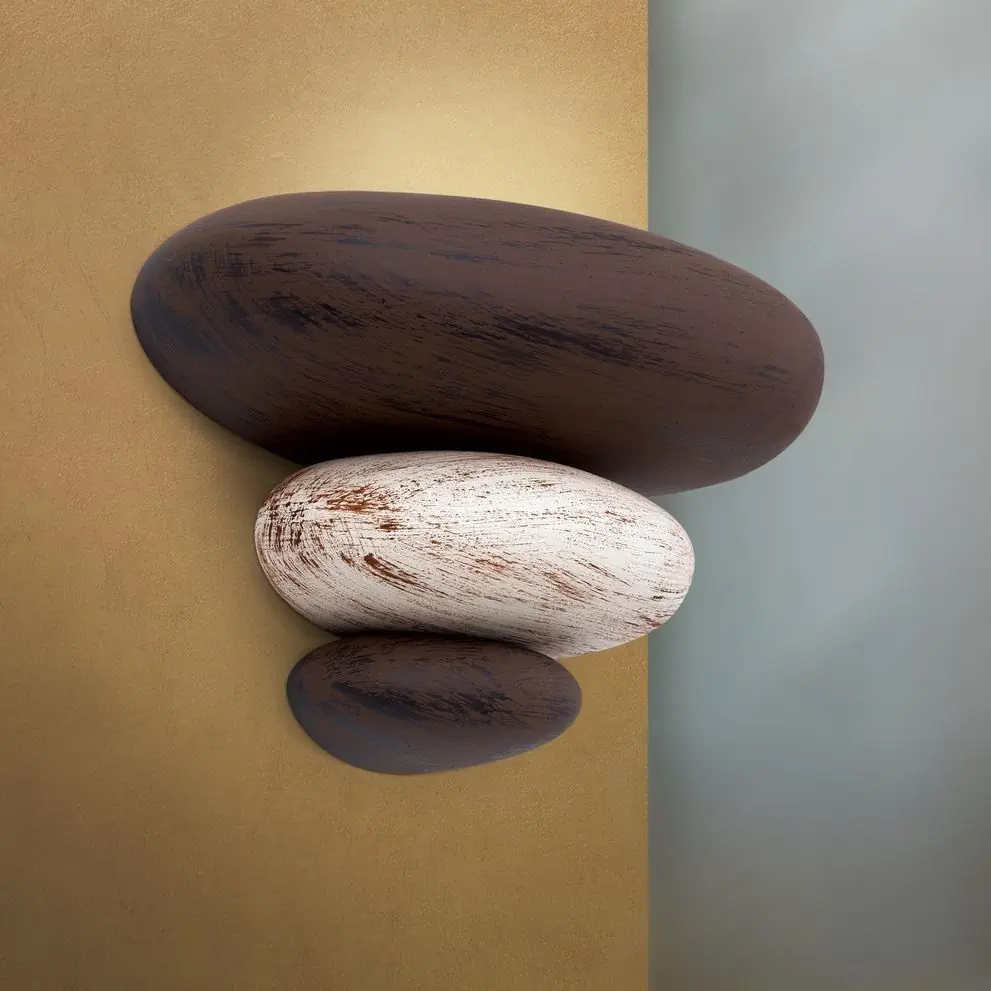 Zidna lampa STONE, sa jednim izvorom svetla, Cotto