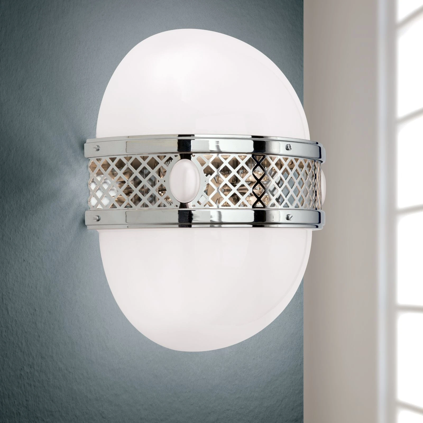 Zidna lampa ALT WIEN, 4 izvora svetla, nikl, H39 cm