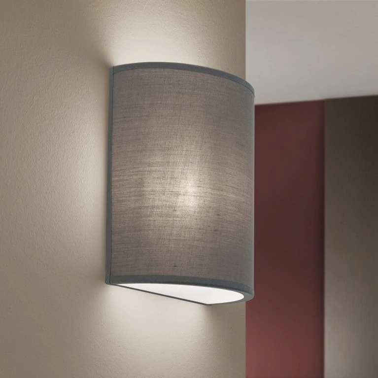 Zidna lampa UFO, siva završna obrada