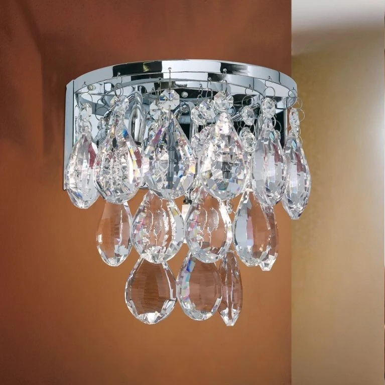 Zidna lampa CELESTE, sa tri izvora svetla, hromirana