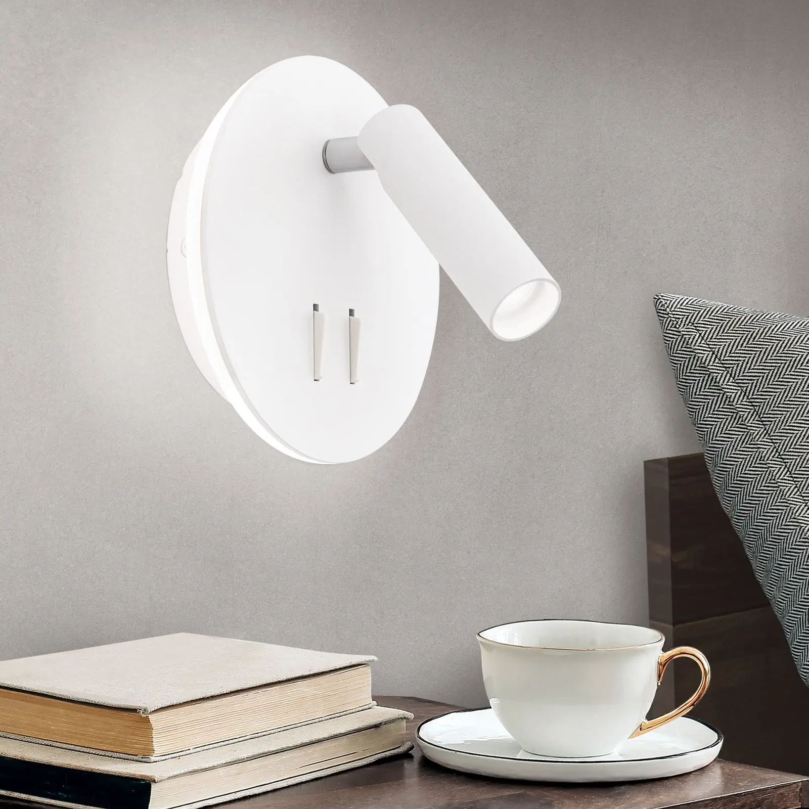 LED zidna lampa LENNY, bela