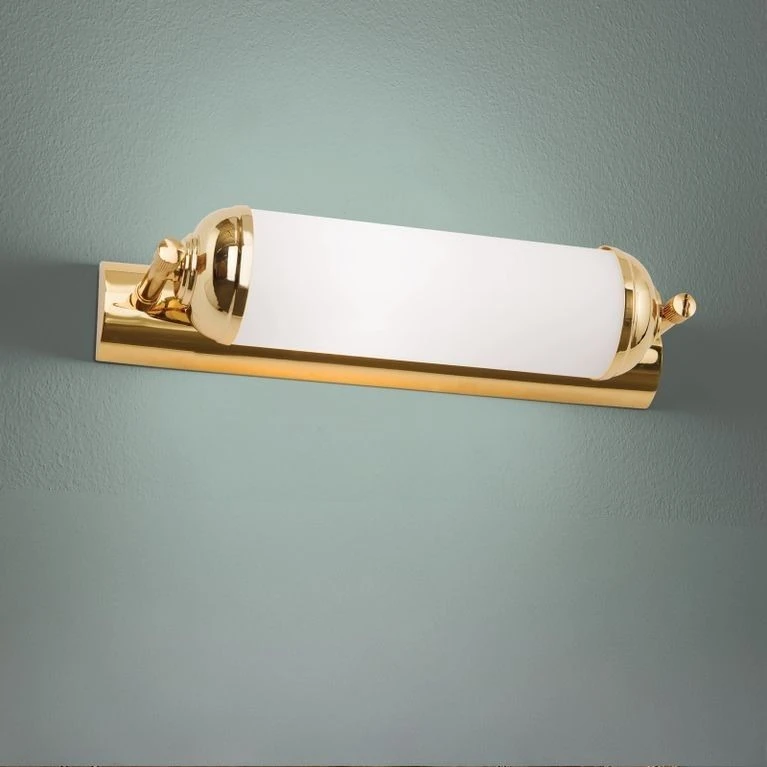 Produžena zidna lampa WIENER NOSTALGIE, 24-karatno pozlaćena, 28 cm