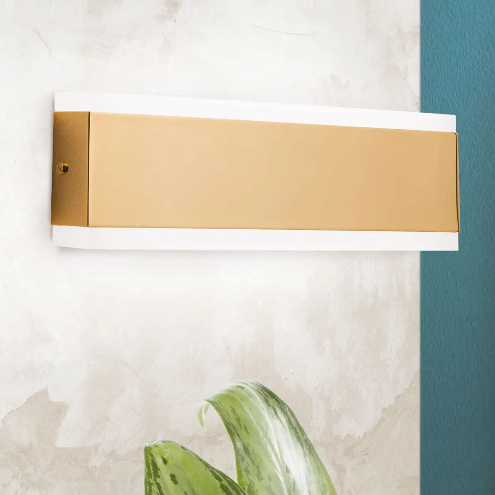 LED zidna lampa REDO, zlatna