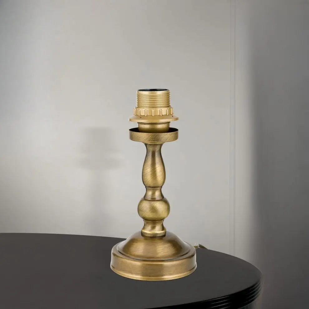 Postolje stone lampe FLÄMISCH, patina, bez abažura, visina 21 cm