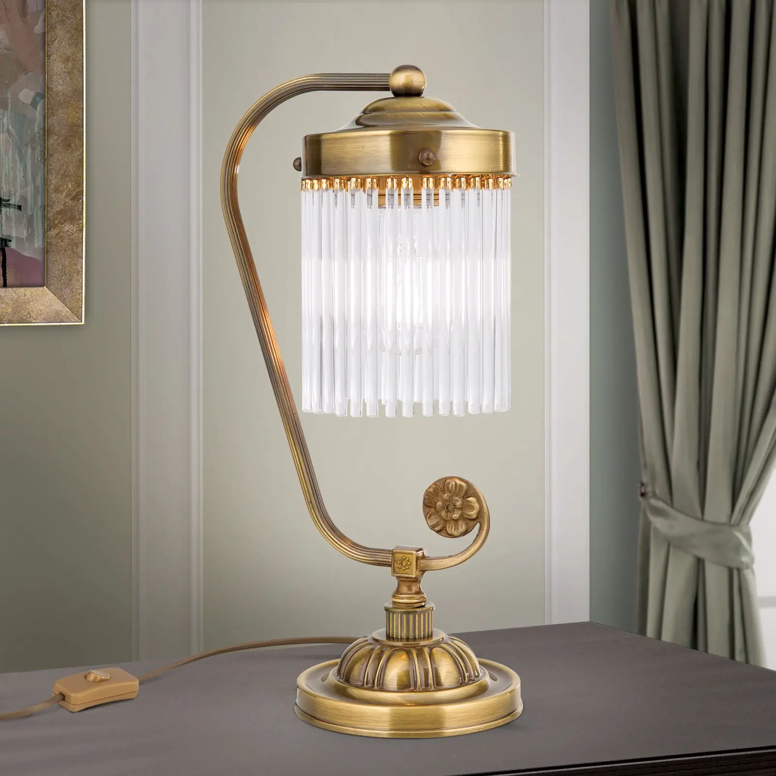 Stona lampa STÄBCHENSERIE, 1 izvor svetla, patina