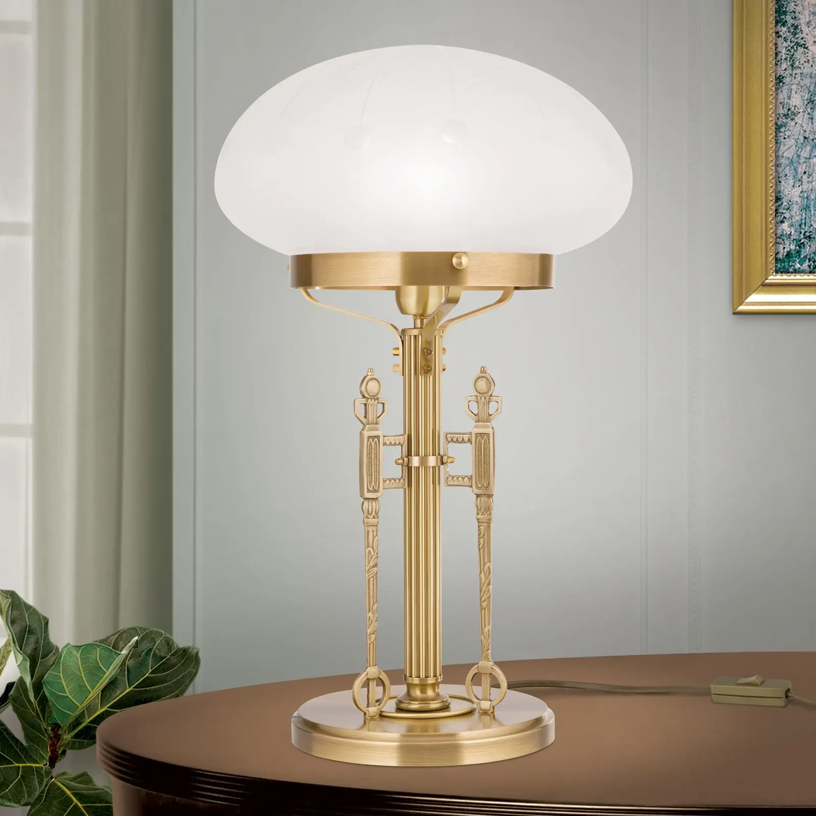 Stona lampa BUDAPEST, 1 izvor svetla, Bronza