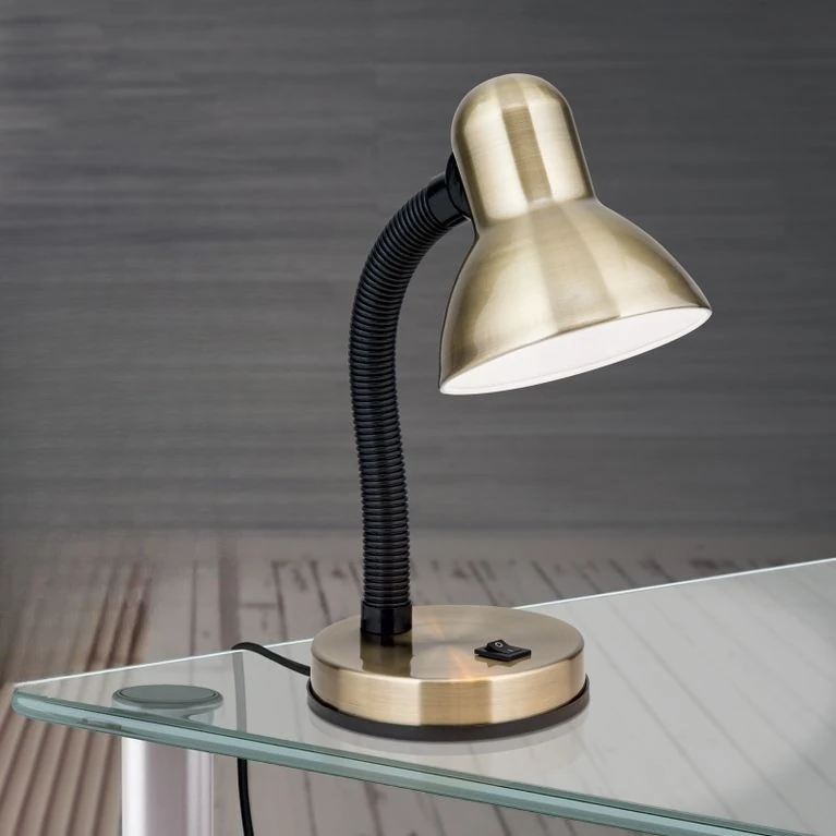 Stona lampa NEMO, antik mesing