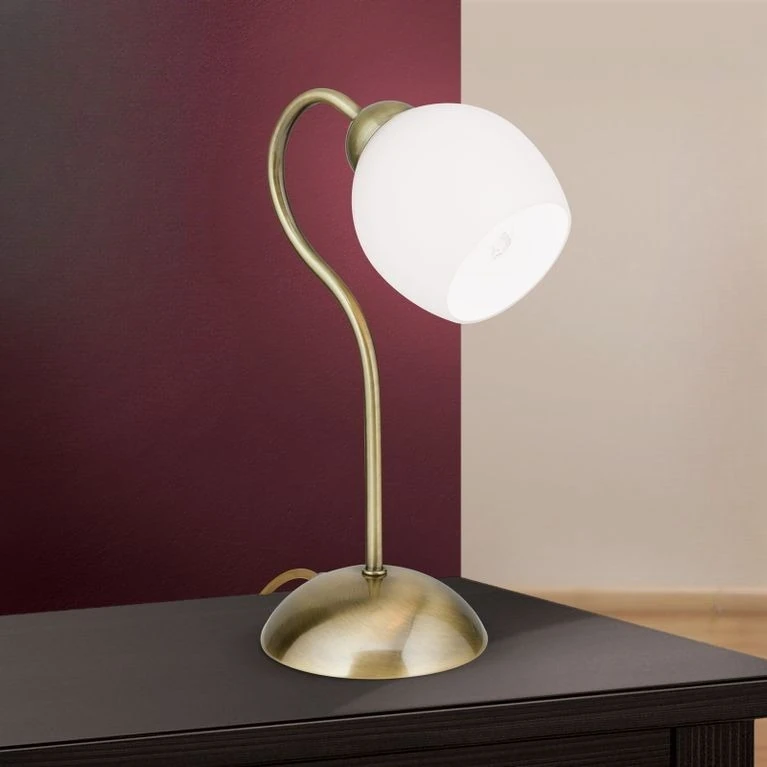 Stona lampa TULPO, antik mesing