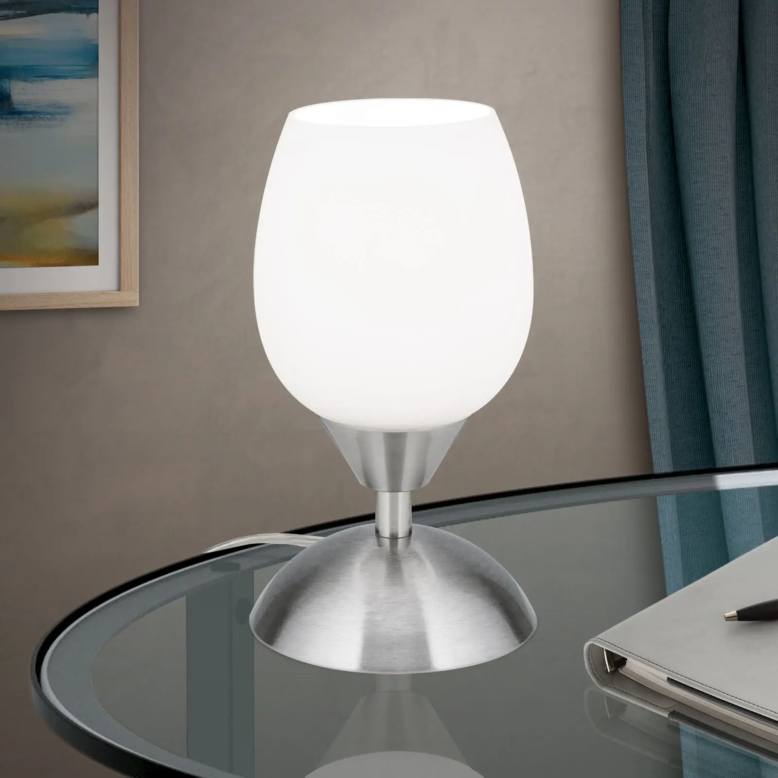 Stona lampa TULPA, satinirana