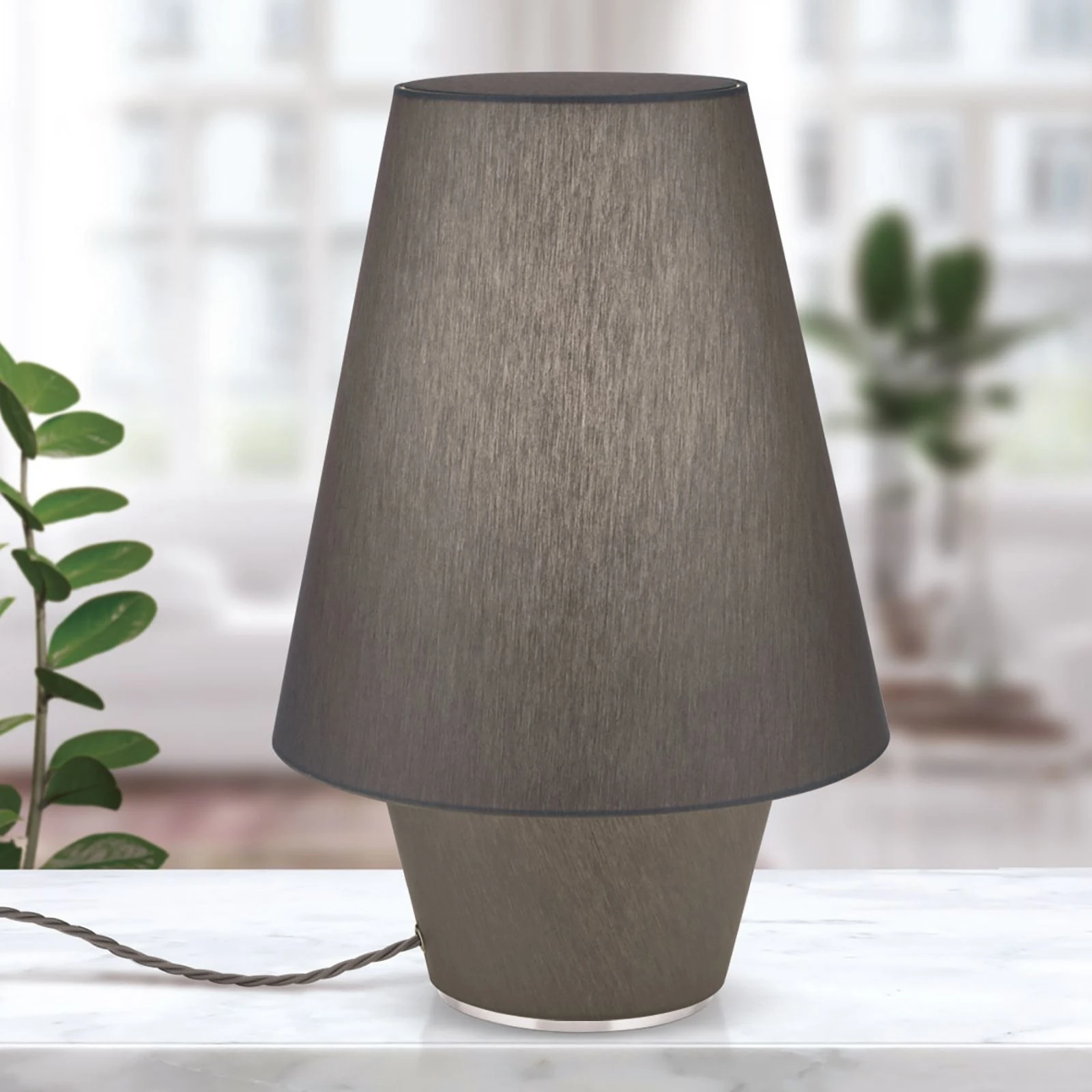 Stona lampa TWINS, velika, siva