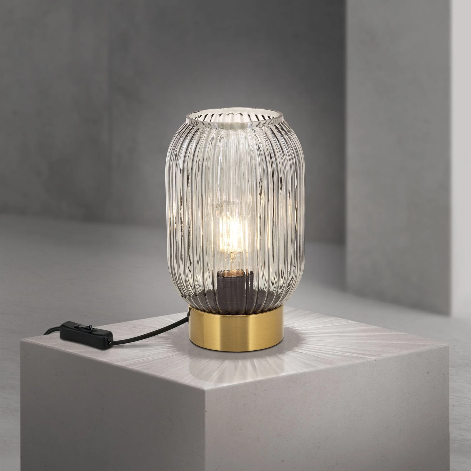 Stona lampa CARNEVAL, visina 23,5 cm, boja dima