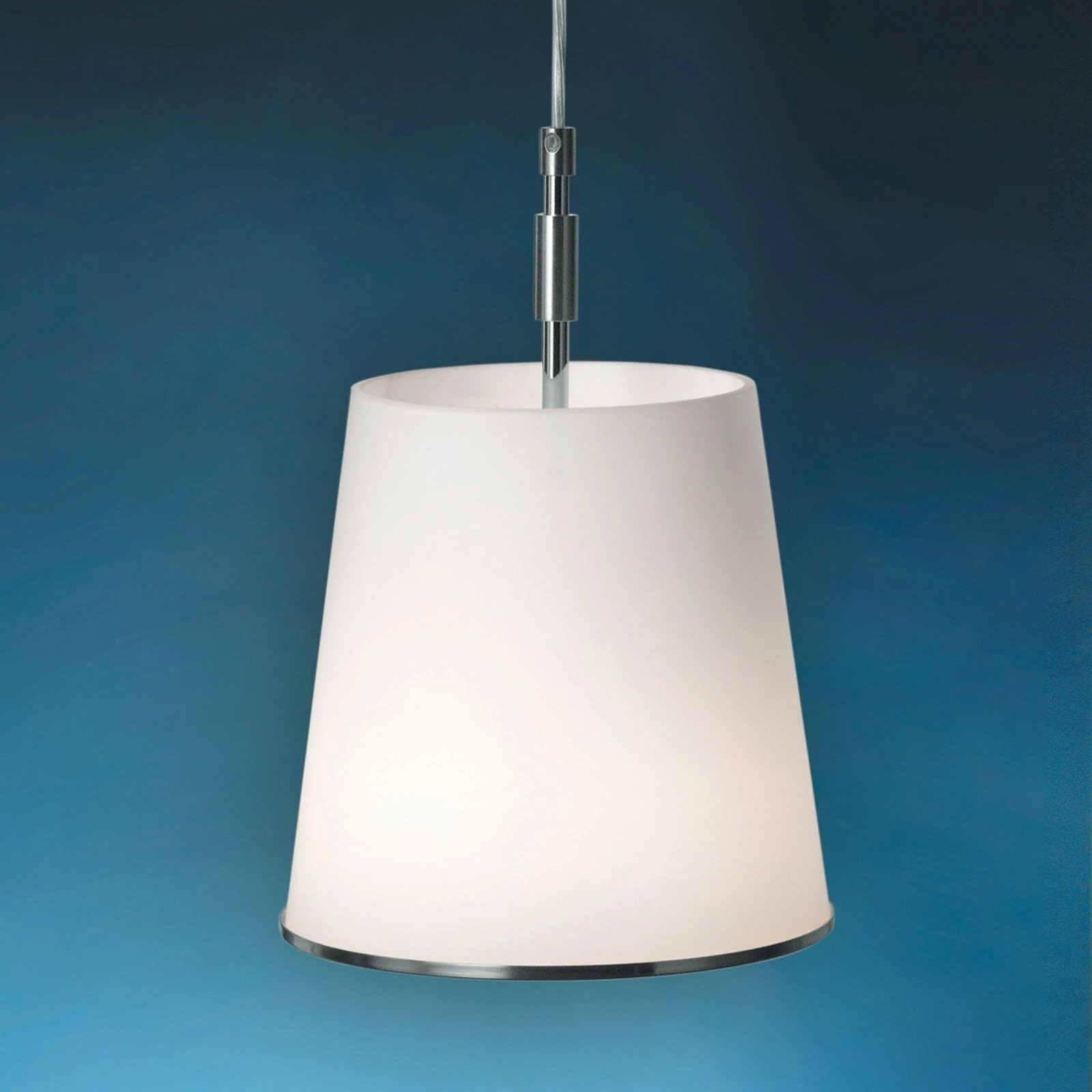 Viseća lampa KONUS, 1 izvor svetla, saten hrom