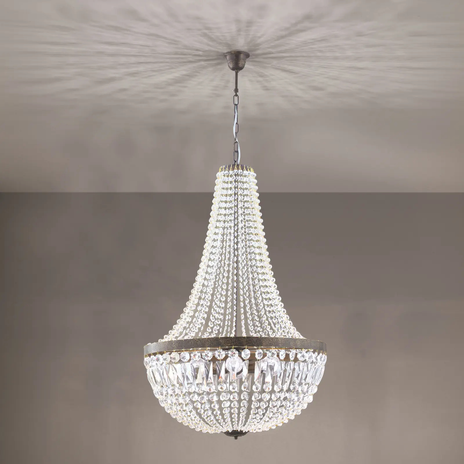 Luster ARILA, 6 izvora svetla, antik