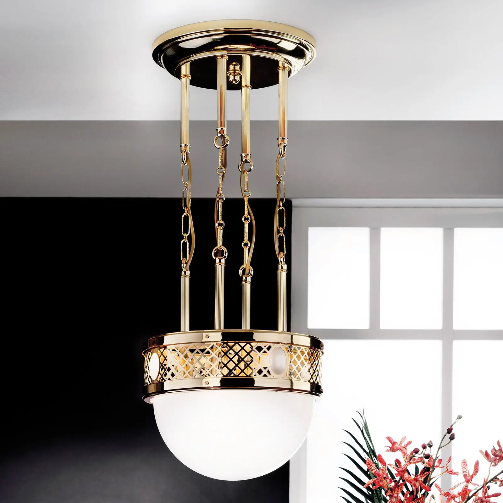 Viseća lampa ALT WIEN, sjajni mesing, 32cm