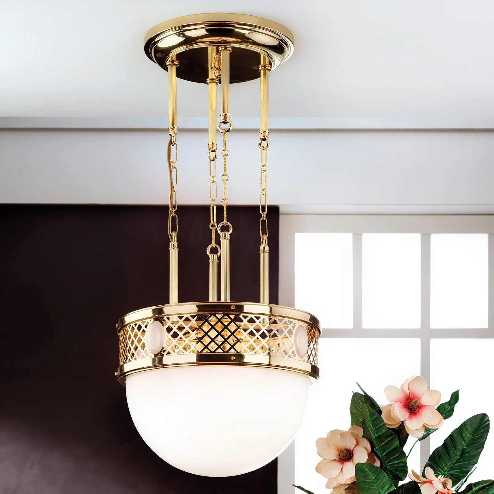 Viseća lampa ALT WIEN, sjajni mesing, 40cm