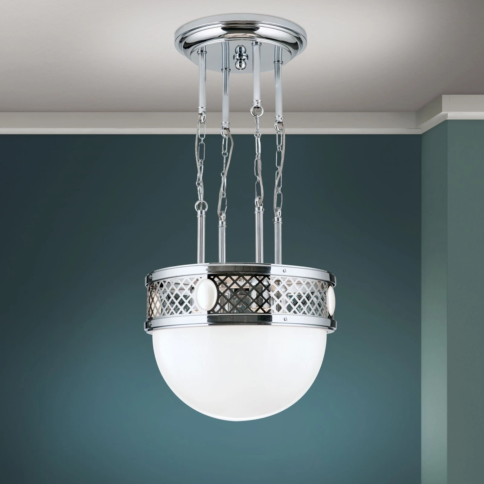 Viseća lampa ALT WIEN, sjajni nikl, 40cm