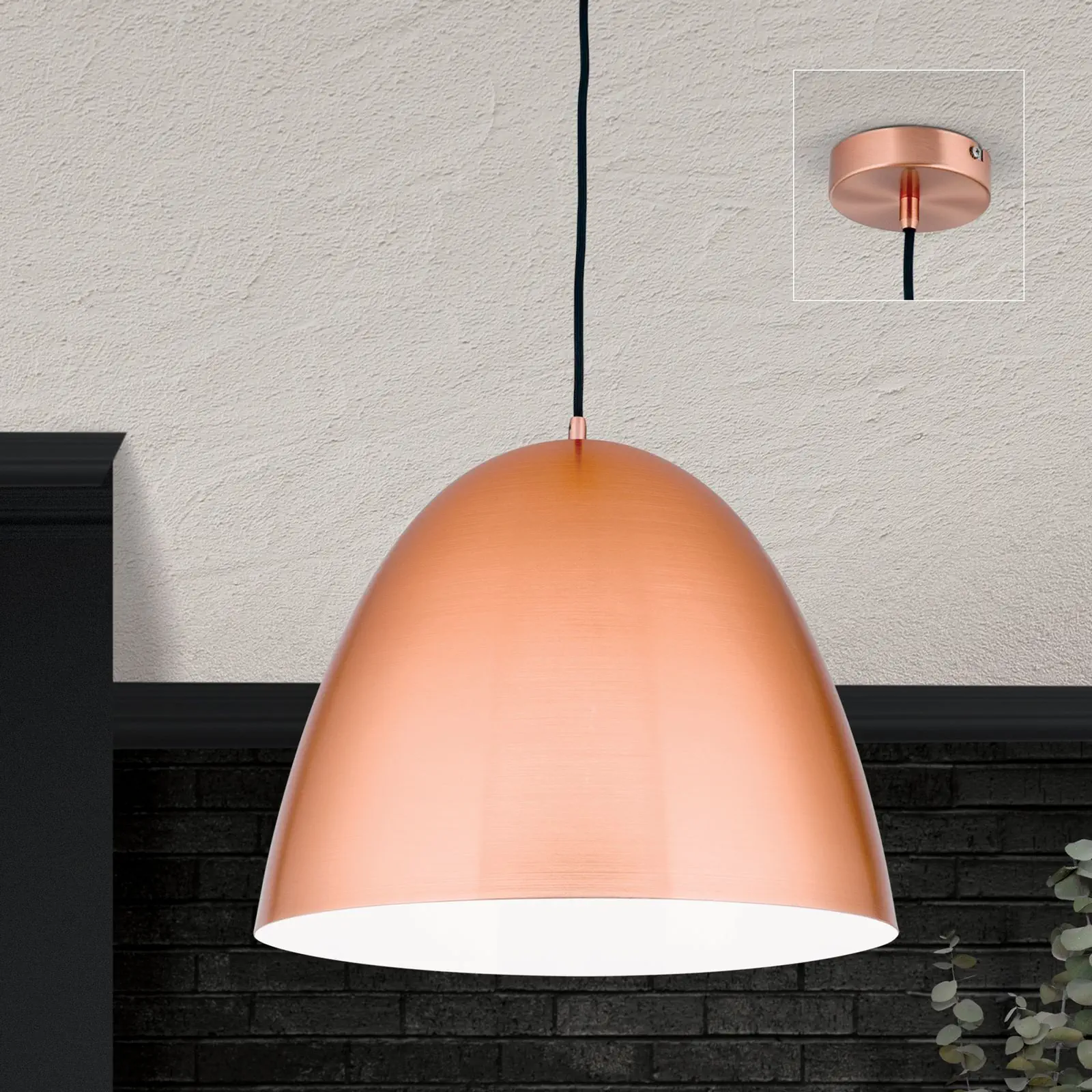 Viseća lampa LOFT, mat bakar, 40 cm