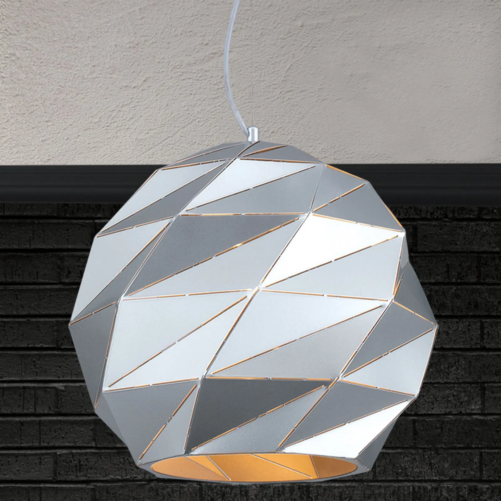 Viseća lampa ORIGAMI, srebrna, 1 izvor svetla