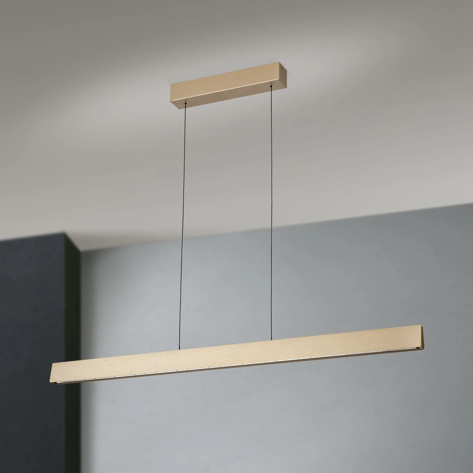 LED viseća lampa TARA, 120 cm, mat zlato