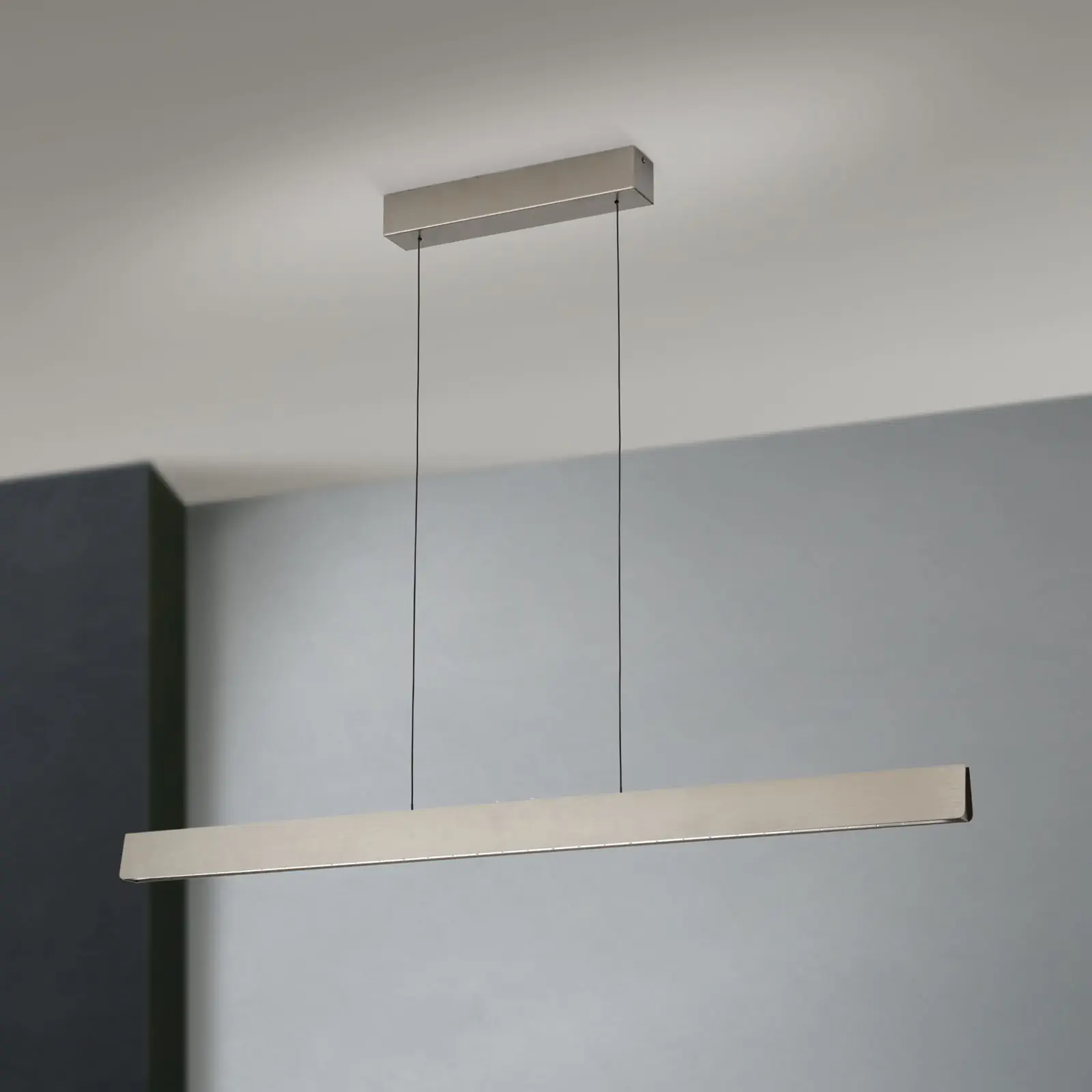 LED viseća lampa TARA, 120 cm, mat nikl