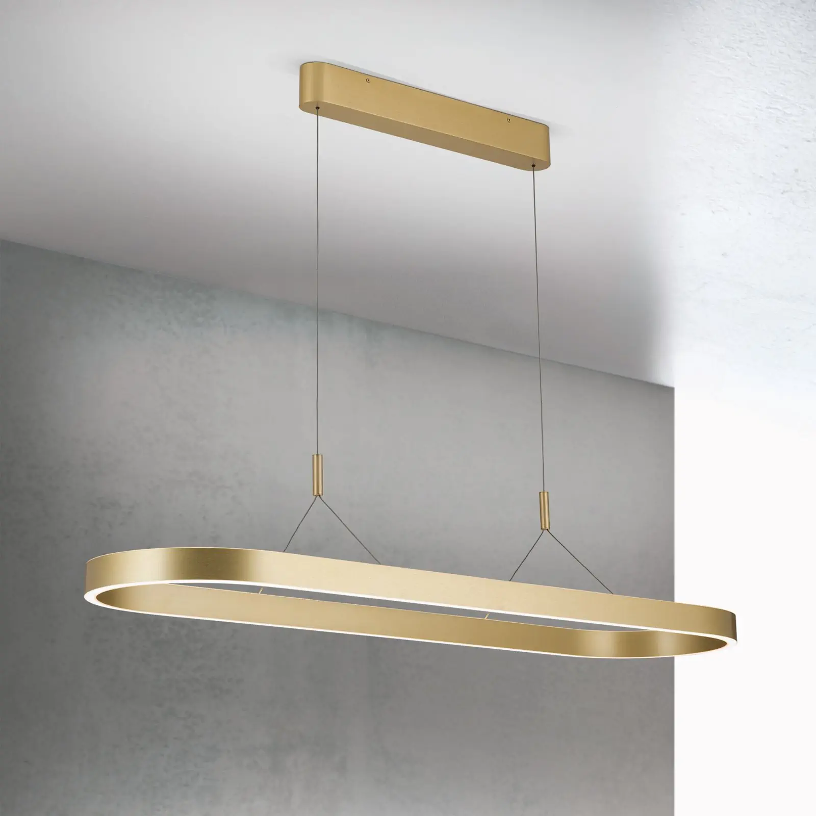 LED viseća lampa CARRARA, 120 cm, mat zlatna - 2