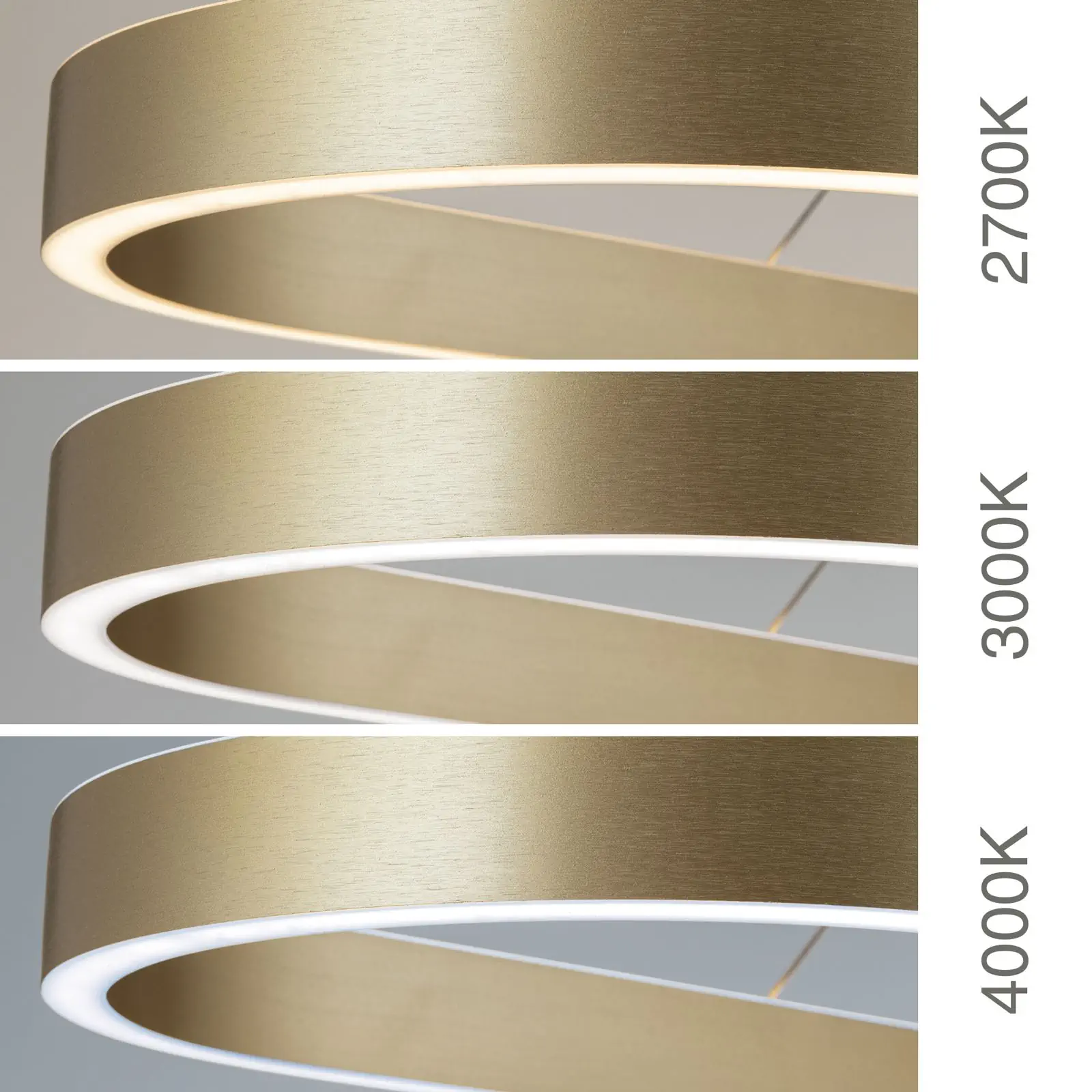 LED viseća lampa CARRARA, 120 cm, mat zlatna - 7