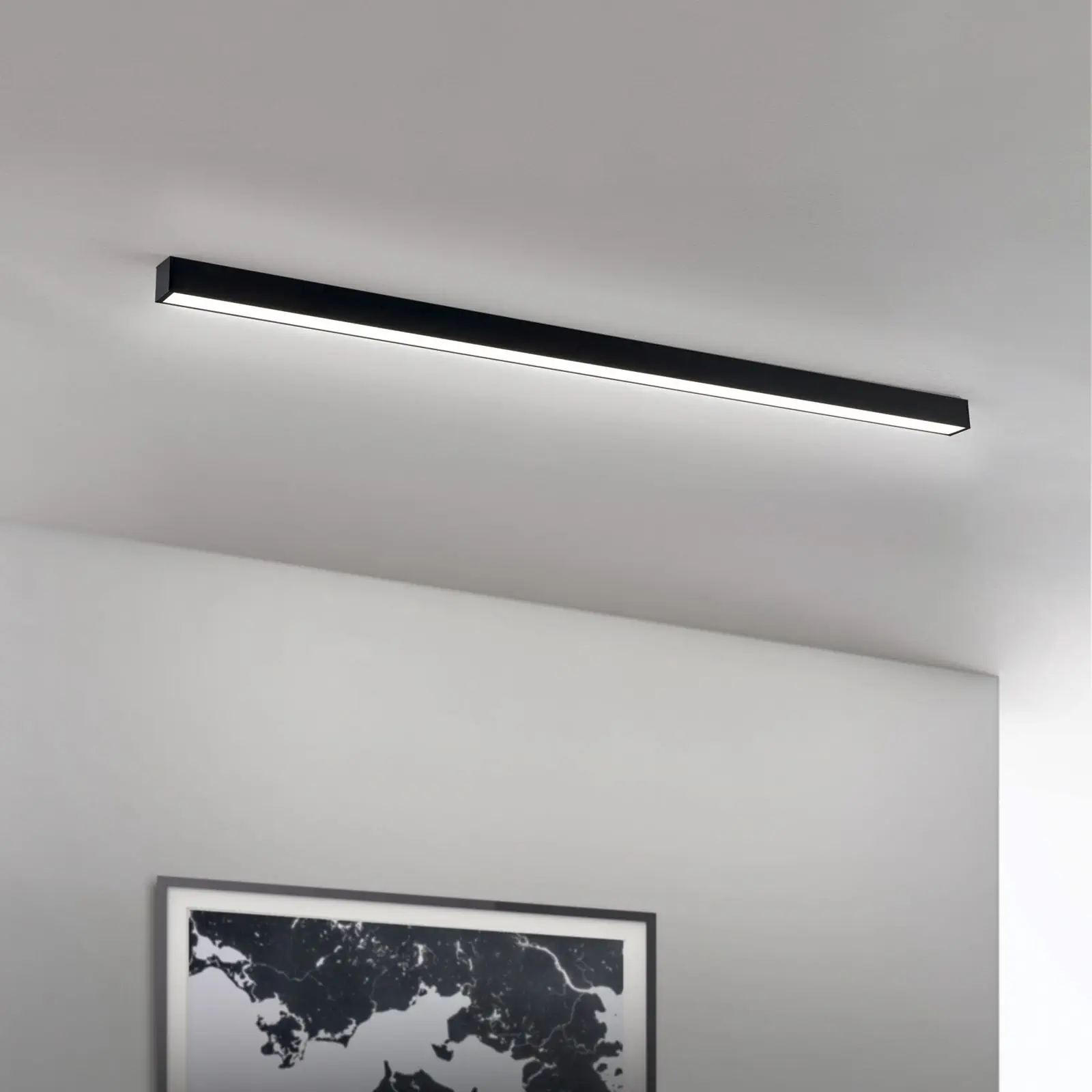 LED profilna lampa BOUNCE, dužina 113 cm, crna