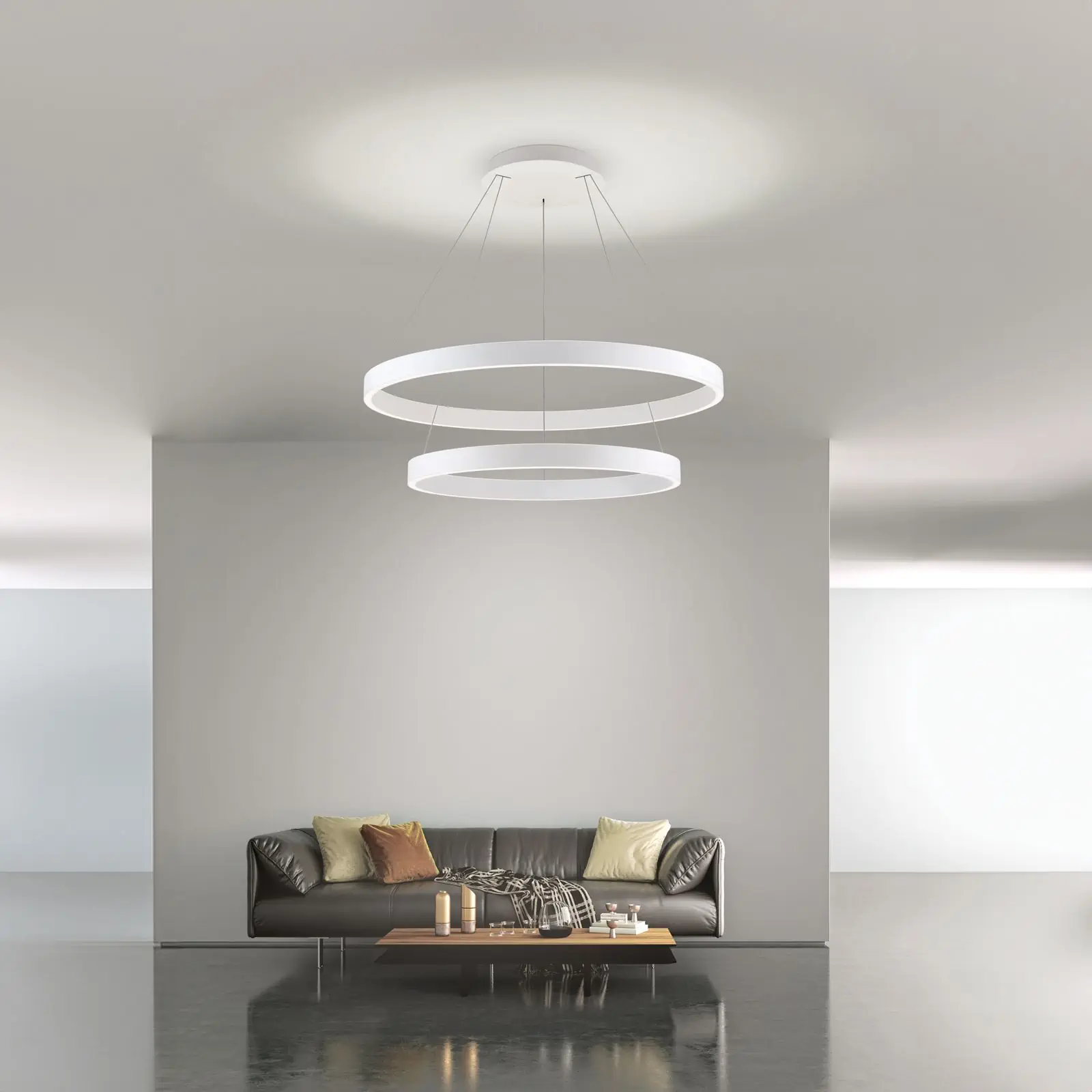 Viseća lampa KOLK, koncentrična, Ø 60/80 cm