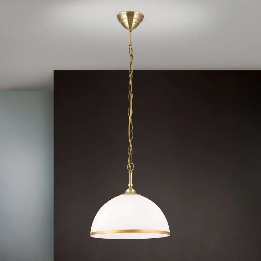 Viseća lampa OLD LAMP sa lančanim vešanjem, 1 izvor svetla, patina