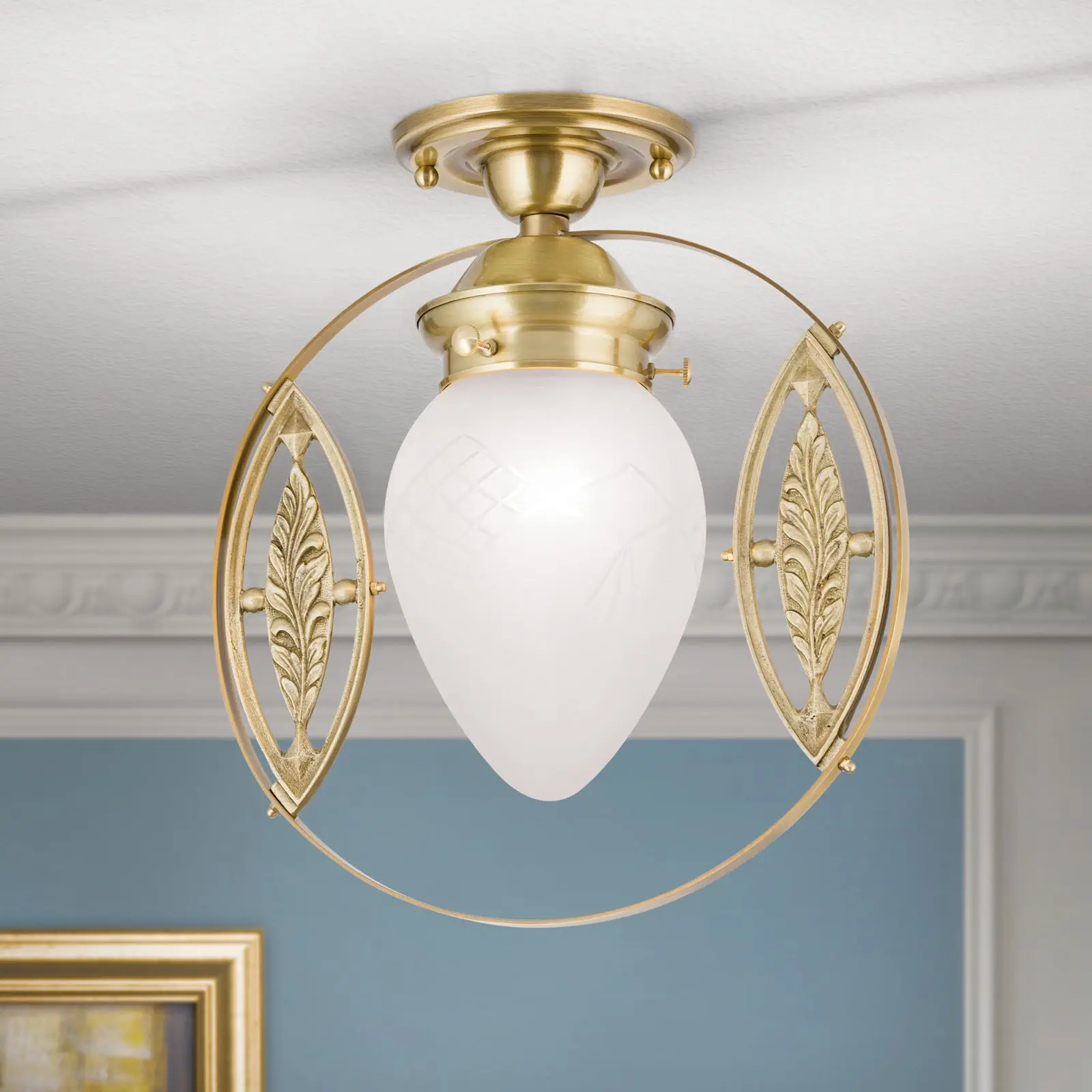 Plafonska lampa BUDAPEST, bronza, sa 1 izvorom svetla, Ø 25 cm