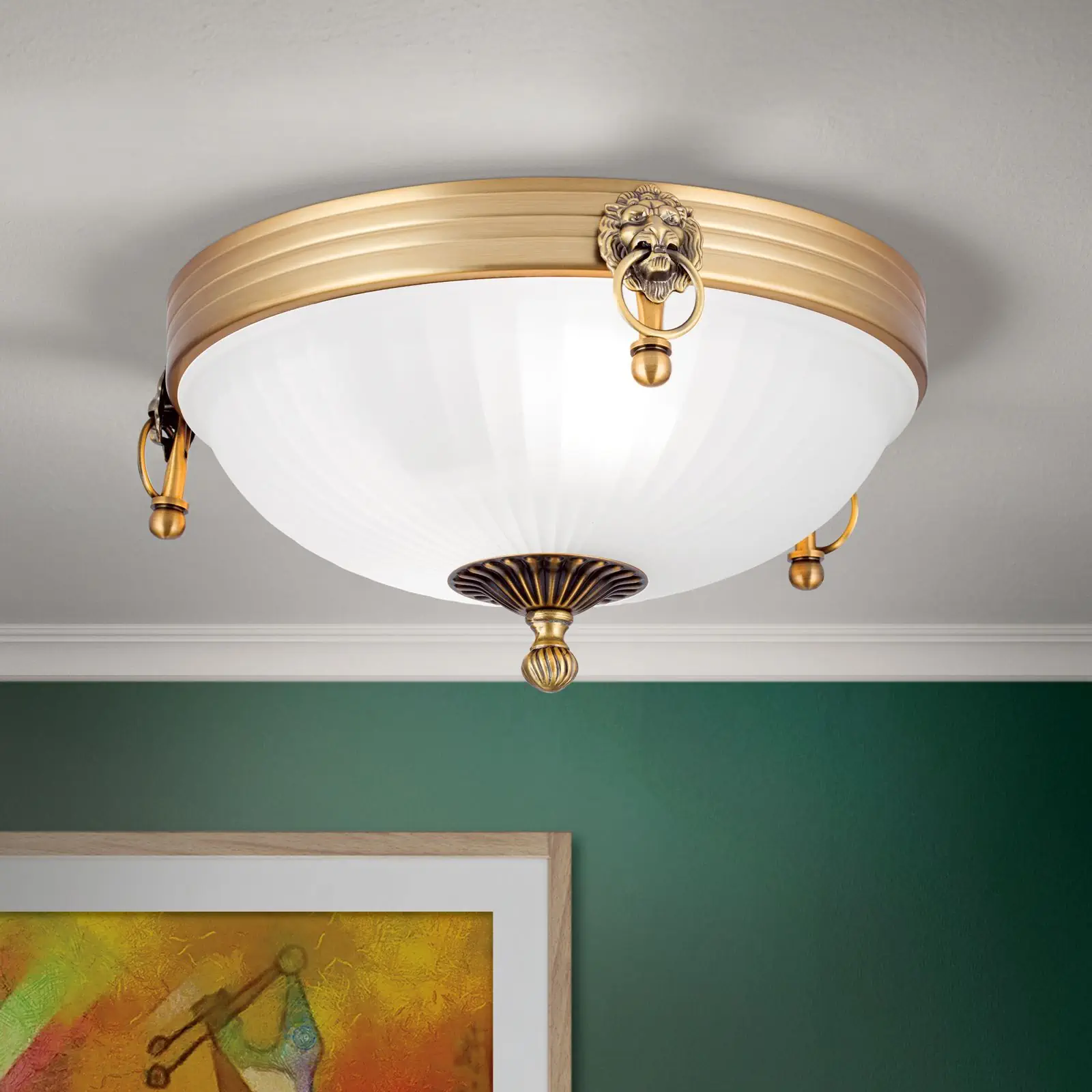 Plafonska lampa ROCCA, bronza, Ø 31 cm