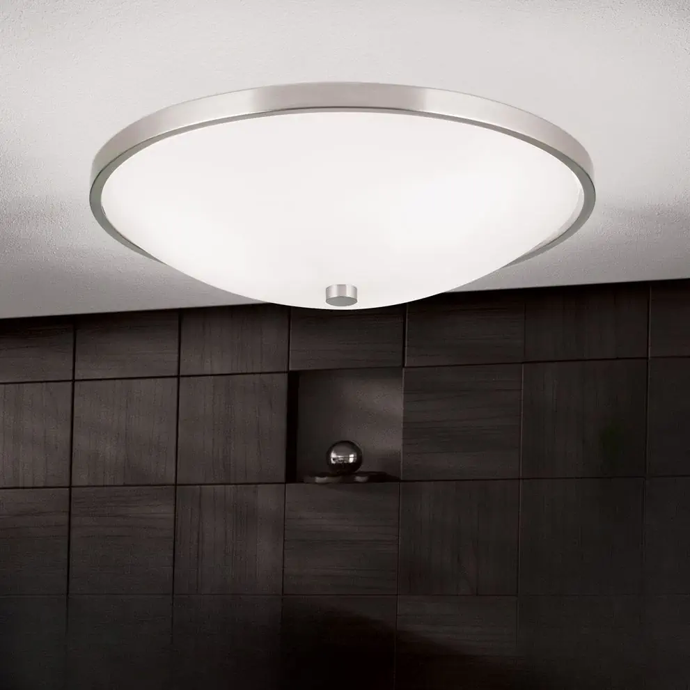 Plafonska lampa AIDA, saten, Ø 40 cm