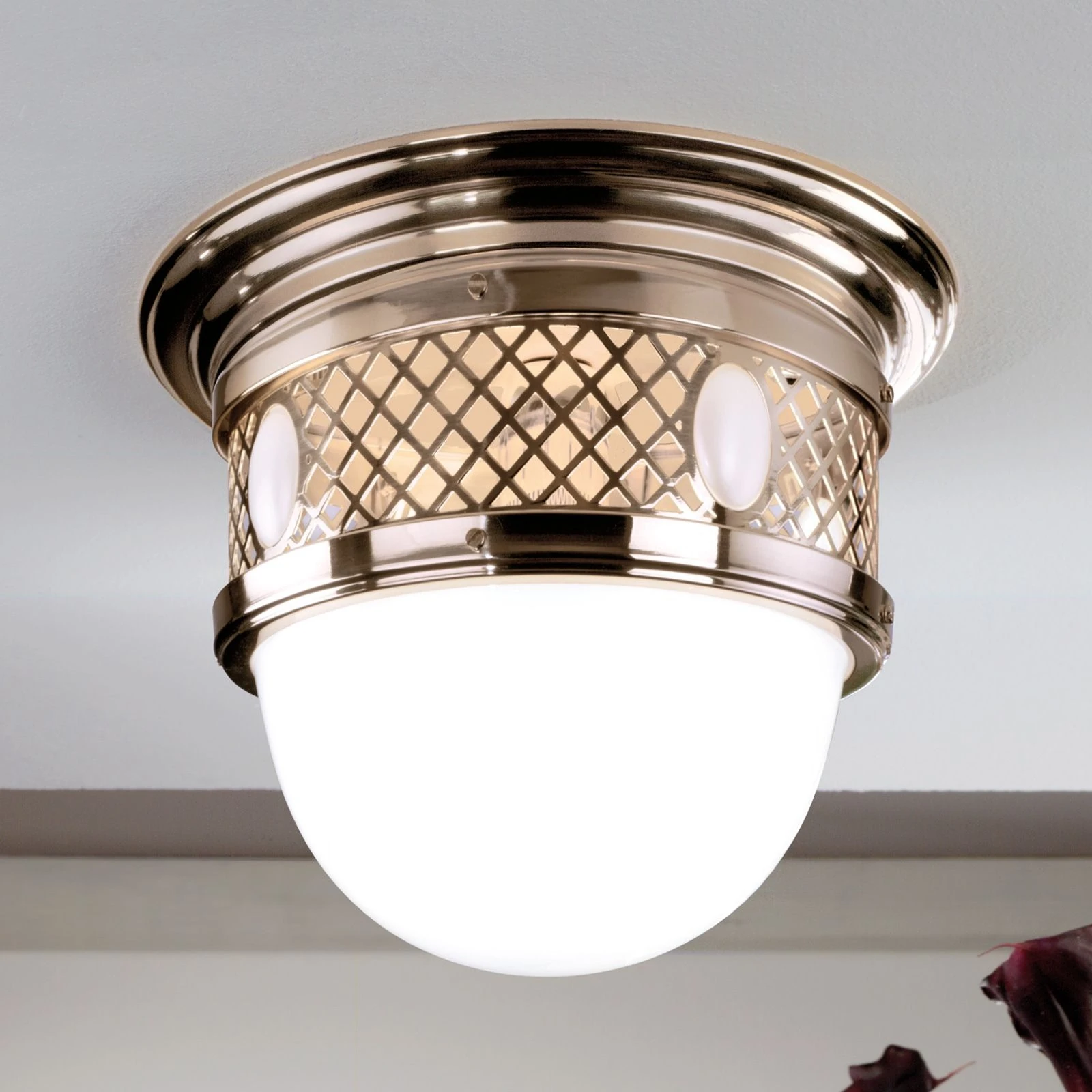 Plafonska lampa ALT WIEN, antik mesing, 30 cm