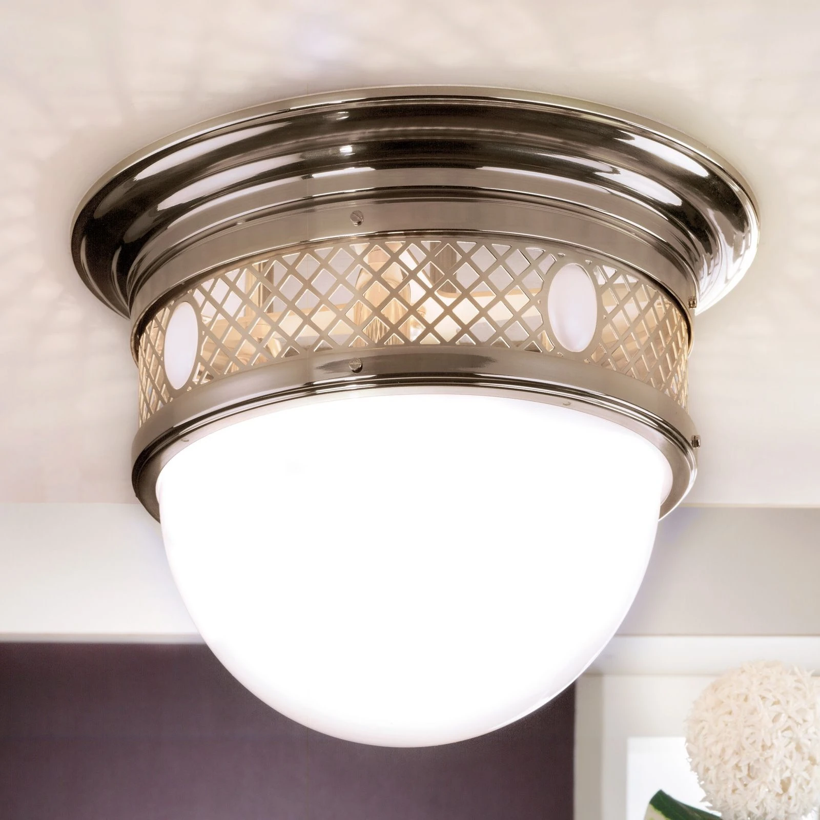 Plafonska lampa ALT WIEN, antik mesing, 39 cm